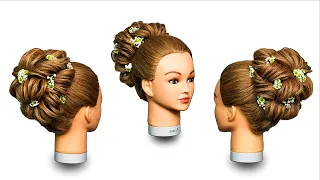 KLASICKÝ SVATEBNÍ ÚČES Z DLOUHÝCH VLASŮ. ÚČES PRO PRINCEZNU.CLASSIC WEDDING HAIRSTYLE FOR A PRINCESS