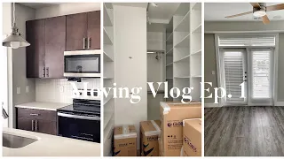 Move In Series Pt. 1: Deep cleaning the apartment & getting the keys + building furniture