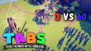 Безумные стычки юнитов: МАМОНТ против 40 лучников! Totally Accurate Battle Simulator