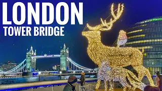 London Winter Walk Borough Market, London Tower Bridge, Tower of London [4k HDR]