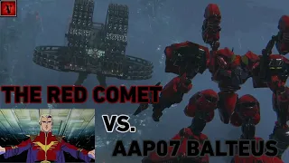 Armored Core vs. Gundam: Sazabi x AAP07 BALTEUS Boss Battle!