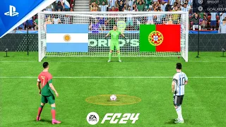 FC 24 | Messi vs Ronaldo | Argentina vs Portugal | Penalty Shootout - PS5 Gameplay