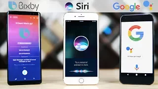 Siri (iOS 11) vs Bixby (Note 8) vs Google Assistant (Oreo)