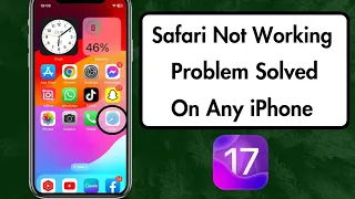 Safari App Not Working on iPhone || Safari Not Working on iPhone iOS 17 || After iOS 17 Update ||