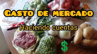 cómo es mi gasto de mercado? haciendo cuentas💲💵