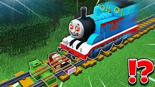 JJ and Mikey VS Scary THOMAS TANK ENGINE EXE CHALLENGE in Minecraft Maizen Animation