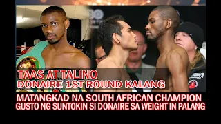 MATANGKAD NA CHAMPION GUSTONG SUNTOKIN ANG PINOY SA WEIGHT IN PALANG AT PAGBAGSAKIN SA 1ST ROUND