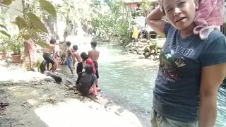 Kids Enjoy Diving in Manyayay Creek