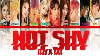 How would ITZY & TXT sing 'Not Shy' (by ITZY))(Han/Rom/Eng) |fanmade (unreal)