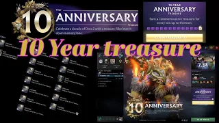 Dota 2 10 year anniversary treasure opening