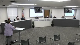 Blue Valley Board of Education Meeting 1-10-2022