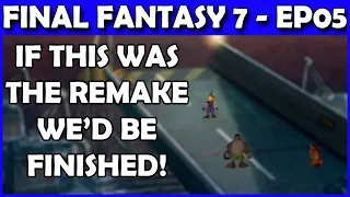 Let's Play Final Fantasy 7 PS4 Live - Shinra Building Raid & Maybe Leaving Midgar - Part 5