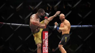 Thiago Santos vs. Glover Teixeira Full Fight (EA Sports UFC 4)