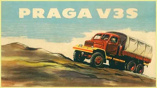 Уникальный чешский трехмостовый грузовик - Praga-V3S