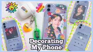 DIY decorate my phone & airpods case | (BTS Map Of The Soul 7 edition) k-pop