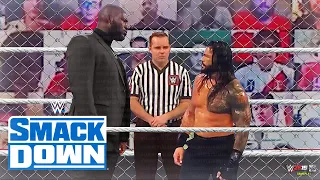 WWE 14 April 2021, Roman Reigns vs. Omos Jordan Omogbehin - WWE Steel Cage Match