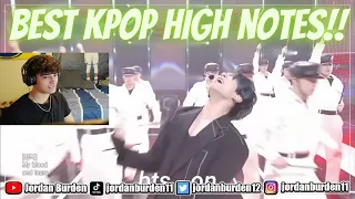 BEST KPOP HIGH NOTES REACTION!