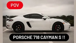 *** Porsche 718 Cayman S *** POV drive #POV #porsche