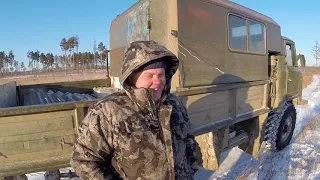 Заезд на зимовье. Завозим шифер.