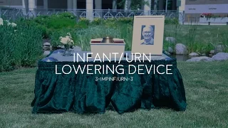 Frigid Infant/Urn Lowering Device Set Up