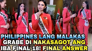 GRABE DI NAKA SAGOT ANG IBA : FINAL 18 FINAL ANSWER | MISS GLOBE INTERNATIONAL 2021 PHILIPPINES