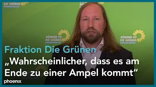 Wahl 2021: Pressekonferenz der Bundestagsfraktions-Vorsitzenden von BÜNDNIS90/DIE GRÜNEN