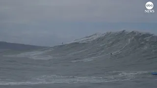 Biggest wave ever surfed? World record holder tackles monster wave