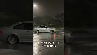 E46 M3 LOSES IT IN THE RAIN