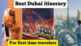 Best Summer Itinerary for 1st time Dubai travelers | Dubai Tour Itinerary