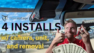 May 2024 x4 GPS installs with Dashcam, unit, and removals