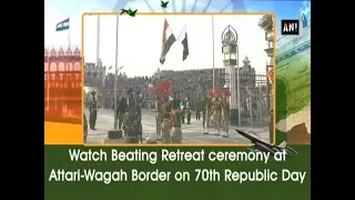 Watch Beating Retreat ceremony at Attari-Wagah Border on 70th Republic Day - Punjab News