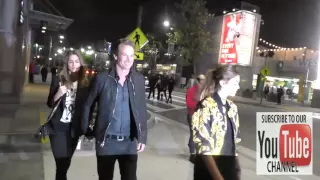 Cindy Crawford, Rande Gerber and Kaia Gerber outside LA Live in Los Angeles
