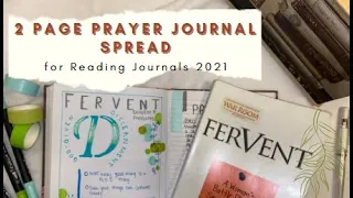 SIMPLE Prayer Journal Spread 2021 |Bible Reading Plan for 2021 | Spread Ideas for Beginners