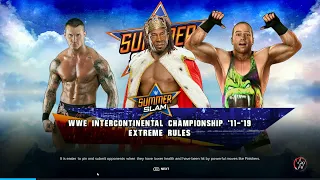 🔥 WWE 2K23 FULL MATCH — Randy Orton vs. Booker T vs. Rob Van Dam —  WWE Intercontinental Title Match