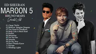 Best Songs By Bruno Mars, Charlie Puth, Ed Sheeran - Greatest Hits Album 2021