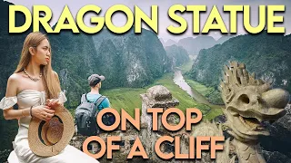 HUGE DRAGON STATUE ON A CLIFF ! | HOW TO TRAVEL NINH BINH | VIETNAM TRAVEL GUIDE