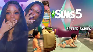 THE SIMS 5 OFFICIAL GAMEPLAY & The Sims 4 BABIES/INFANTS Finally! 😭 *slides down wall throwing up*