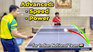 How to increase the speed and power of Forehand Topspin Against Backspin