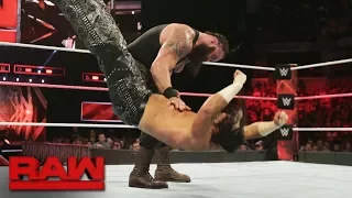 Matt Hardy vs. Braun Strowman: Raw, Oct. 9, 2017