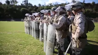 Marines Conduct a Spartan-like Exercise