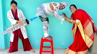 Injection Comedy Video 2023 Must Watch Family Funny Video Try To Not Laugh Episode-173By​⁠@cdmama2