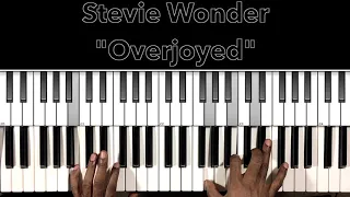 Stevie Wonder "Overjoyed" Piano Tutorial