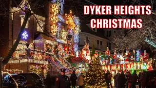 NYC LIVE Dyker Heights Christmas Decorations Tour Best Decorated Brooklyn Homes w/Hudson the Dog