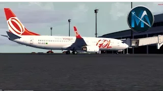 FSX - VOO DE CONFINS PARA SANTOS DUMONT (CNF-SDU) BOEING 737 800