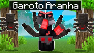 JOGANDO como um GAROTO ARANHA no Minecraft