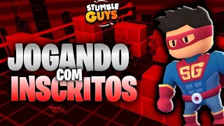 🛑LIVE DE STUMBLE GUYS 🦆JOGANDO COM INSCRITOS 🛑