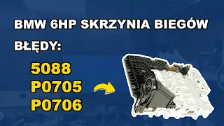 BMW skrzynia biegów 6HP naprawa błędu 5088 P0706 P0705 wybierak pozycjoner selektor L1-L4 PRND