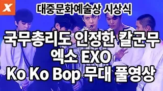 (직캠) 국무총리도 인정한 칼군무…엑소(EXO) 'Ko Ko Bop' 무대 풀 영상(2017 대중문화예술상 시상식,직캠)