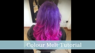 Pink and Purple Colour melt tutorial