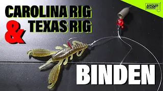 Carolina Rig &Texas Rig - die besten Finesse Montagen zum Angeln auf Barsch & Zander | 2-in-1 Rig